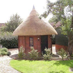 Small thatched room